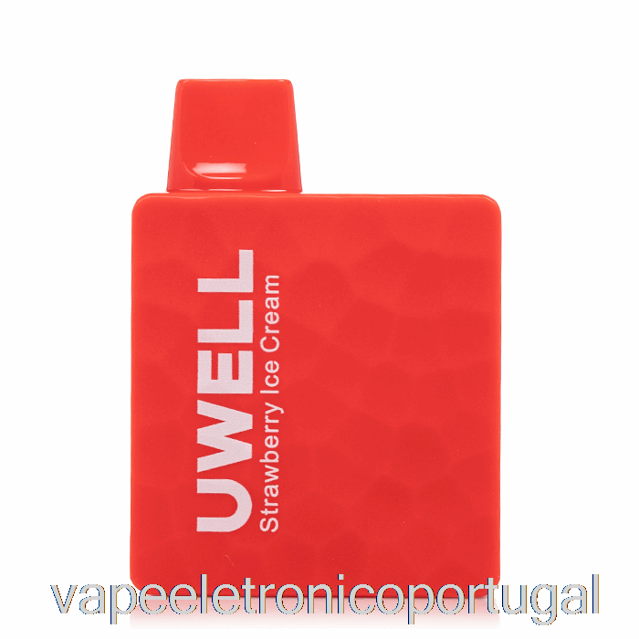 Vape Eletrônico Uwell Dk5000 Sorvete De Morango Descartável